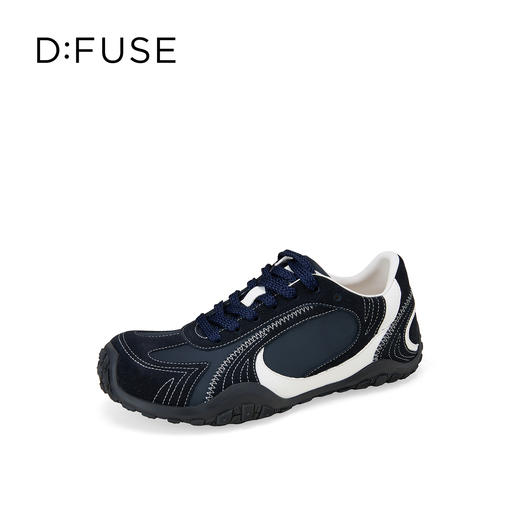 Dfuse迪芙斯2026春季新款复古拼接鞋面耐磨防滑德训鞋休闲鞋阿甘鞋DFE1112130 商品图10