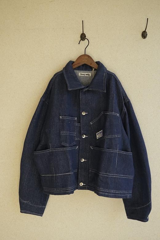 Story mfg 廓形牛仔蓝外套 商品图10