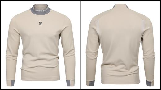 新款男女同款加绒立领长袖上衣来了！超好穿🌬️，内里加薄绒的,贴身穿都没压力，终于等来啦！做的贼扎实，面料高克重有型😎领子和袖子也不是那种薄溜溜很散的市场货，后背配有高端但考验做工的螺纹，弹力十足！ 商品图2