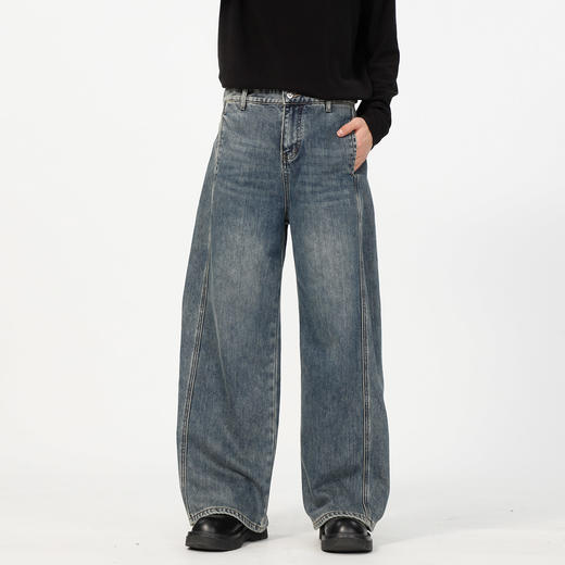 弯刀分割抓毛牛仔-纪念日百货门店同款168144358 商品图0