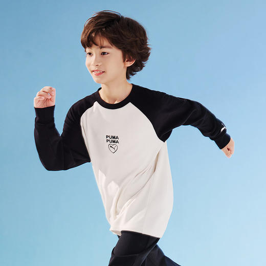 PUMA彪马官方正品 新款儿童冬季长袖T恤撞色设计保暖舒适 商品图4