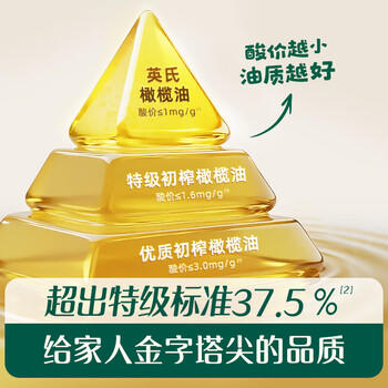 英氏100%特级初榨纯正橄榄油500ml热炒辅食油全家共享送婴幼儿辅食 商品图4