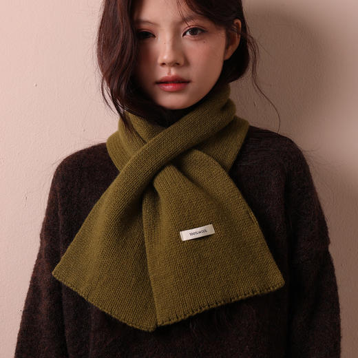 特妮娜·羊毛交叉围巾，贵价纯羊毛，全是显白色！巨保暖、又时髦，还显脸小！ 商品图3