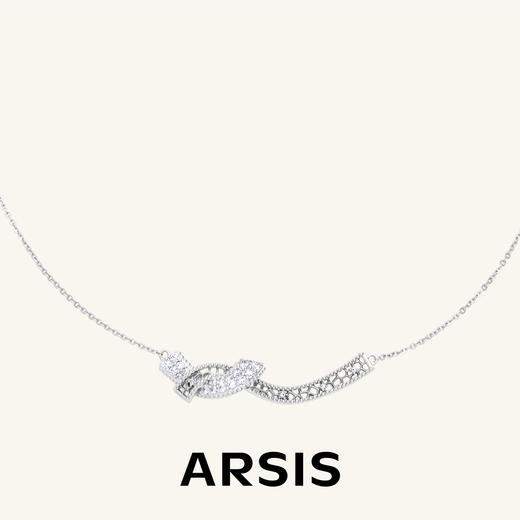 ARSIS｜纯真年代系列 复古双层飘带项链 商品图1