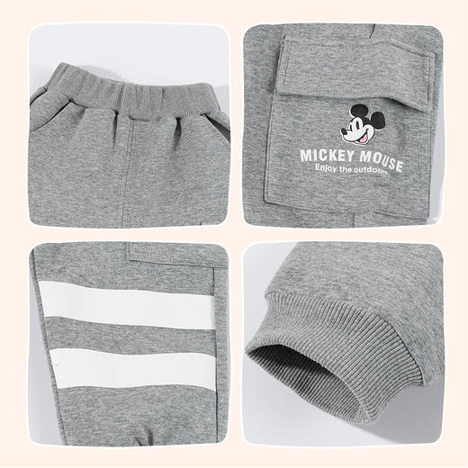 迪士尼春秋款休闲工装大口袋潮酷长裤XD3DK003 商品图8