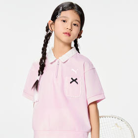PUMA彪马官方正品 新款儿童夏季短袖T恤Polo衫甜美时髦