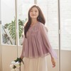 【林栖设计小店】手工绣花|桑蚕丝捏褶钉珠宽松淡紫仙气2026春新款真丝衫1961198 商品缩略图0