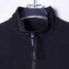 436281秋冬新款男士半拉链高领拼接纯色宽松长袖套头校园风卫衣 商品缩略图2