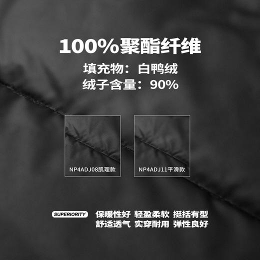 NPC潮牌【雅丹风】贴布绣90%白鸭绒立领盘扣羽绒服新中式NP4ADJ08 商品图4