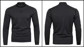 新款男女同款加绒立领长袖上衣来了！超好穿🌬️，内里加薄绒的,贴身穿都没压力，终于等来啦！做的贼扎实，面料高克重有型😎领子和袖子也不是那种薄溜溜很散的市场货，后背配有高端但考验做工的螺纹，弹力十足！