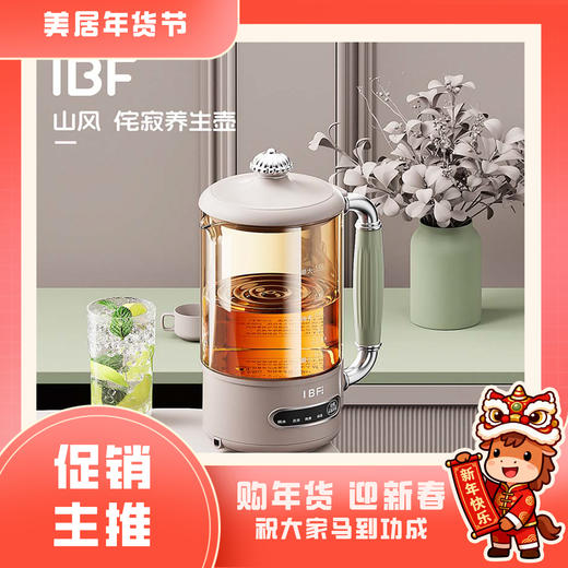 【IBF艾博菲】山风侘寂养生壶IBFD-085【粤湾】 商品图0