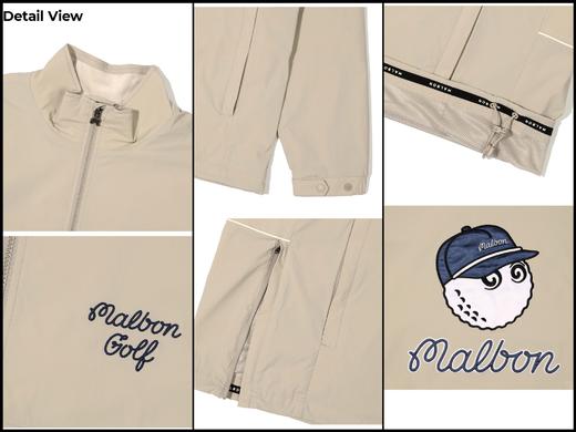 早春新款男士半拉链套头可拆袖两穿风衣外套来了！原厂改洗水标❗️拆袖设计多种穿搭，面料防风防泼水，内有防风网层，经典logo图案搭配字母刺绣，色彩时髦大气，时尚感十足，承载着M家的典型美式复古运动风！ 商品图3