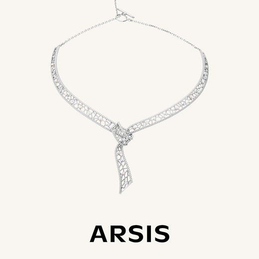 ARSIS｜纯真年代系列 复古交织飘带项链 商品图1