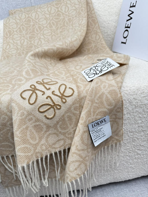 秋冬特惠💰300 罗意威围巾【棋盘格-植绒-刺绣】 商品图8