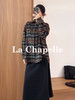 专柜实拍【羊毛加厚衬衣】拉夏贝尔/La Chapelle软糯舒适！宽松时髦格子衬衫单排扣粗花呢短外套 商品缩略图3
