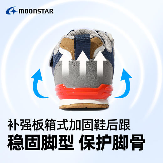 MOONSTAR月星春新品2-6岁机能学步鞋婴幼童童鞋宝宝学走鞋宽魔术贴 商品图4