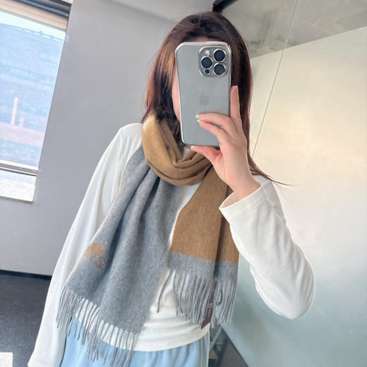 秋冬特惠💰260 诺悠翩雅围巾【拼色小围巾】送人自留都太高大上了 商品图8