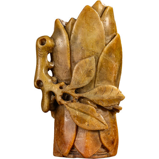 清	寿山石雕玉兰花插 商品图5