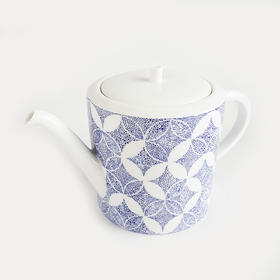 【全新】LV路易威登R95939蓝白花卉图案Constellation茶壶水壶 040126NJT03