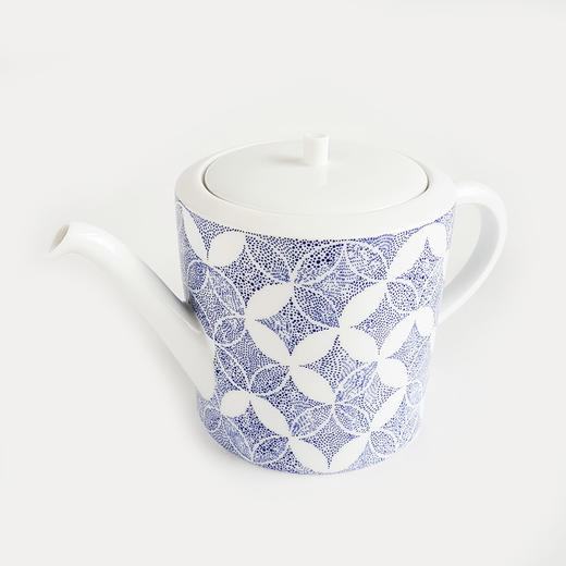 【全新】LV路易威登R95939蓝白花卉图案Constellation茶壶水壶 040126NJT03 商品图0