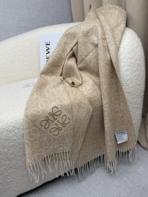 秋冬特惠💰300 罗意威围巾【棋盘格-植绒-刺绣】 商品图7