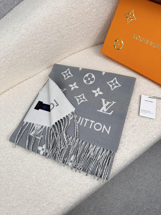 秋冬特惠💰300 LV围巾【新品男士羊毛双面围巾】 商品图4