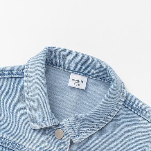 巴拉巴拉童装宝宝女童春装婴儿牛仔两件套裙时尚甜酷满印波点活泼 商品图3