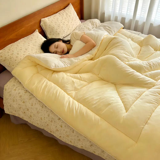 巨暖和！轻软蓬，赛鹅绒！恒源祥 新款云朵秋冬被 比鹅绒更柔软更温暖 绗缝花色（单被子） 商品图10