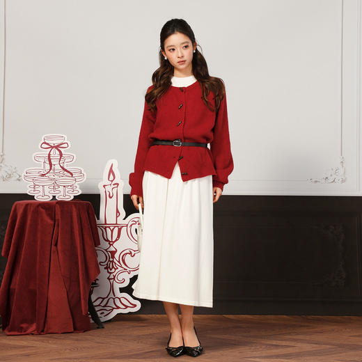 气质时尚简约木扣开衫毛衣-纪念日百货门店同款168743490 商品图3