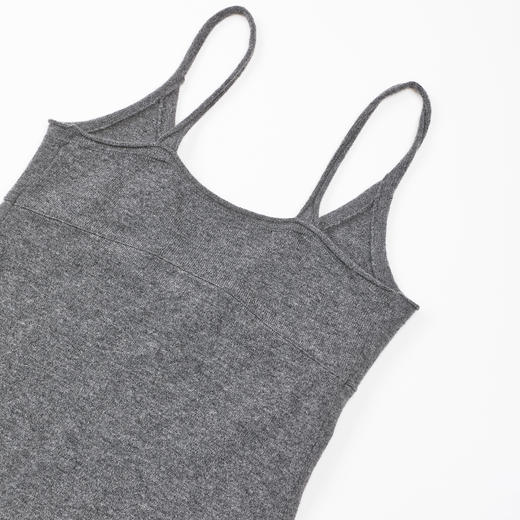 ROMI STUDIO"舒适优雅"100%羊毛自然卷边吊带连衣裙 RWDSLT1612 商品图7