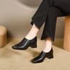 2025新款法式气质方头高跟鞋女秋冬软皮粗跟深口单鞋春秋款小皮鞋 商品缩略图1