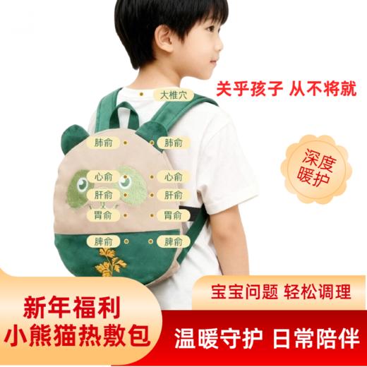 【儿童专用艾草敷包】2026年小熊猫儿童热敷包 艾灸热敷背部肚子脾胃 艾灸热敷包 商品图0