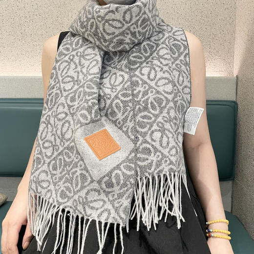 秋冬特惠💰300 罗意威围巾 新款男女中性款【LW条纹长巾】 商品图1