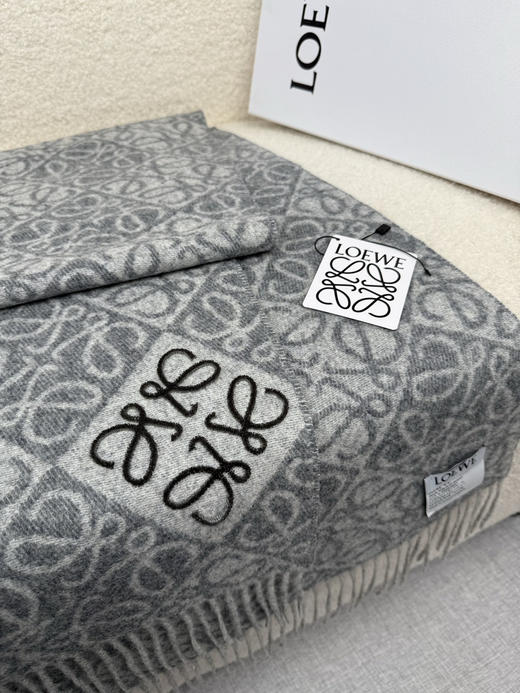 秋冬特惠💰300 罗意威围巾【棋盘格-植绒-刺绣】 商品图8