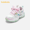 巴拉巴拉童鞋儿童运动鞋女童春秋趣味花朵透气慢跑鞋甜美舒适可爱 商品缩略图0