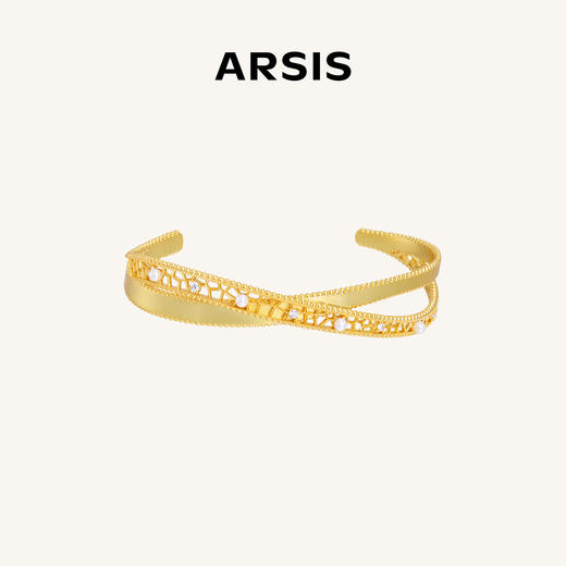 ARSIS｜纯真年代系列 复古交织飘带手镯 商品图0