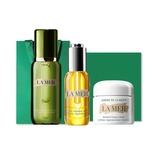 预计3月底发货【保税仓直发】送礼盒礼袋！LAMERLAMER海蓝之谜精粹水150ml经典面霜60ml精华油30ml 商品图1