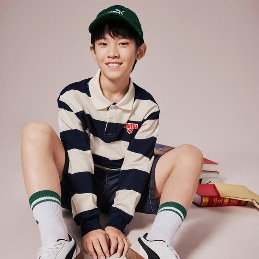 PUMA彪马官方正品 新款儿童秋季长袖T恤翻领设计休闲时尚 商品图3