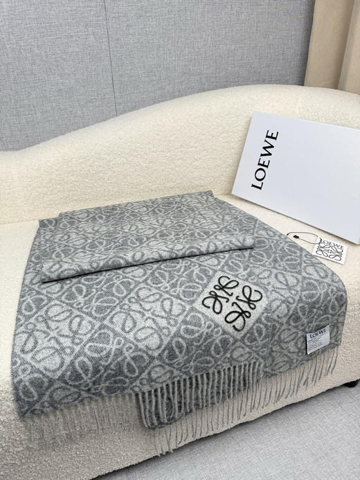 秋冬特惠💰300 罗意威围巾【棋盘格-植绒-刺绣】 商品图5