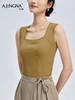【云感背心】阿菁娜新款三重复合云感背心莱赛尔竹纤维长绒棉裸肌触感透气抑菌F31C301001 商品缩略图5