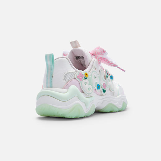 巴拉巴拉童鞋儿童运动鞋女童春秋趣味花朵透气慢跑鞋甜美舒适可爱 商品图3