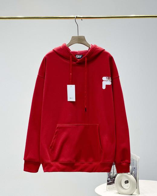 F010915运喜庆中国红加绒加厚连帽卫衣男女同款 商品图11