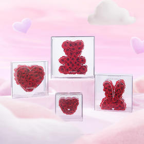 ROSEONLY诺誓 全世爱永生玫瑰甜心熊盒 全世爱兔头盒 全世爱熊头盒全世爱心动盒	 中号 大号 红色 粉色 蓝色 送朋友