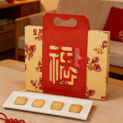 净斯福袋纳福迎春礼盒内含鹰嘴豆天贝曲奇饼干等多款健康纯素零食赠予新年一份无负担的舌尖美味与阖家分享的温暖心意 商品图2