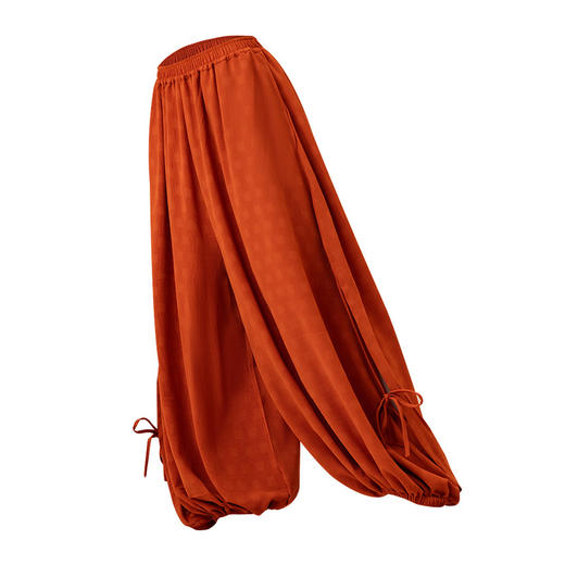 美愫瑜伽裤女宽松灯笼裤阔腿舞蹈普拉提打坐禅修裤春夏中式民族风 商品图4