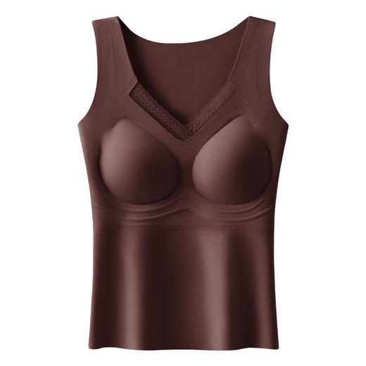 【保暖养肤❗️羊毛蚕丝美胸背心】磁疗聚拢，免穿内衣，自带文胸垫！不挑身材，内搭外穿都好看，女软支撑防下垂一体固定杯舒适修身磨毛马甲 商品图4