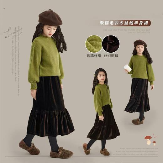 【A字显瘦版型❗️告别臃肿显高显瘦】女童秋冬裙子2025新款洋气潮半身裙儿童冬季衣服大童冬装。jc 商品图1