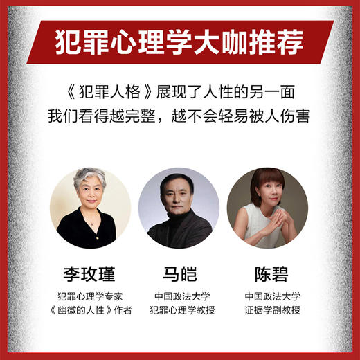 犯罪人格（李玫瑾作序，12个重罪少年的精神鉴定现场，揭秘病态人格，马皑、陈碧推荐） 商品图2