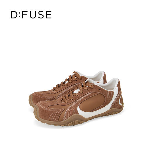 Dfuse迪芙斯2026春季新款复古拼接鞋面耐磨防滑德训鞋休闲鞋阿甘鞋DFE1112130 商品图2