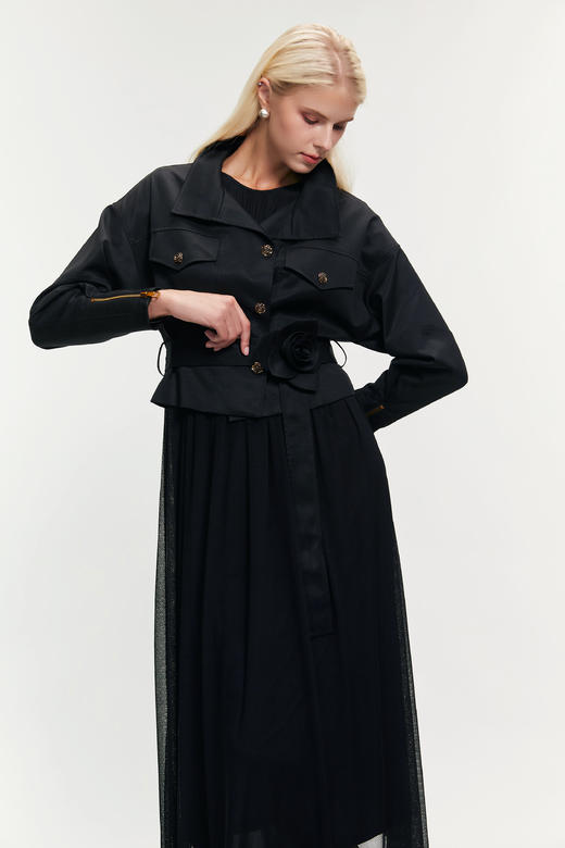 SAFICOO  复古摩登 上松下紧多风格小夹克外套 商品图1